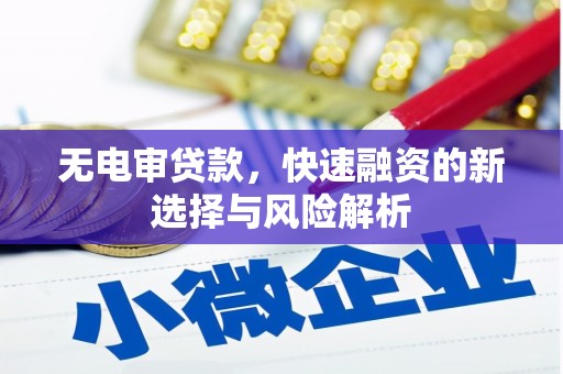 西山无电审贷款，快速融资的新选择与风险解析