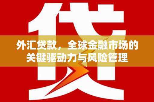 西山外汇贷款，全球金融市场的关键驱动力与风险管理