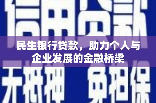 西山民生银行贷款，助力个人与企业发展的金融桥梁