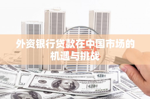 西山外资银行贷款在中国市场的机遇与挑战