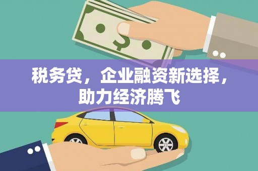 西山税务贷，企业融资新选择，助力经济腾飞