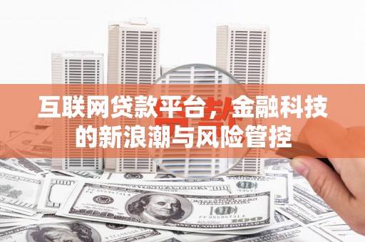 西山互联网贷款平台，金融科技的新浪潮与风险管控