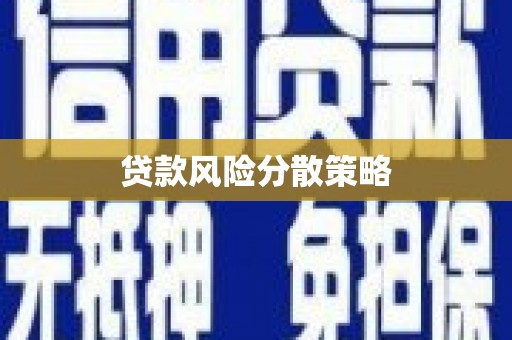 西山贷款风险分散策略
