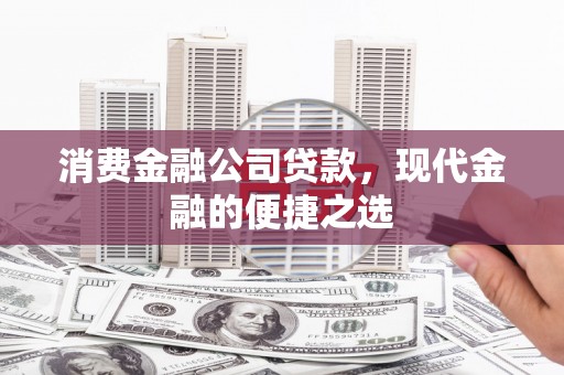 西山消费金融公司贷款，现代金融的便捷之选
