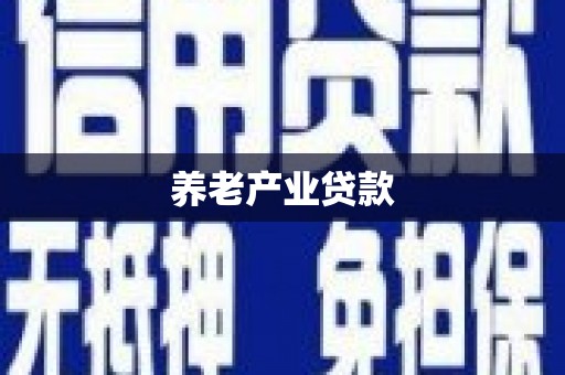 西山养老产业贷款