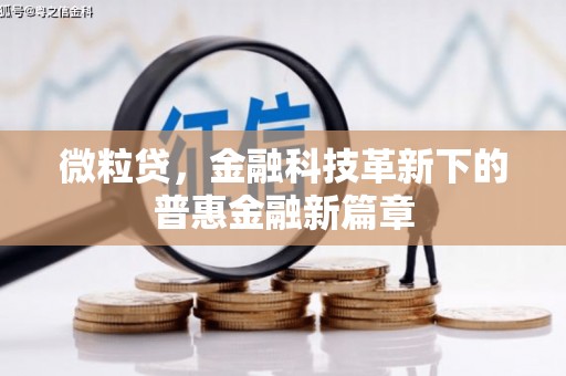 西山微粒贷，金融科技革新下的普惠金融新篇章