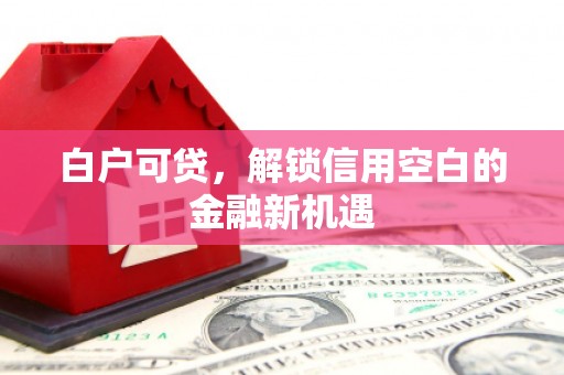 西山白户可贷，解锁信用空白的金融新机遇