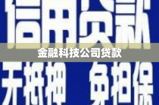西山金融科技公司贷款