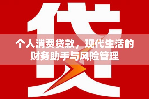 西山个人消费贷款，现代生活的财务助手与风险管理