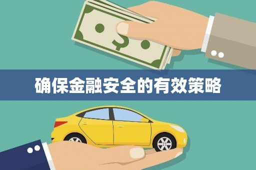 西山确保金融安全的有效策略